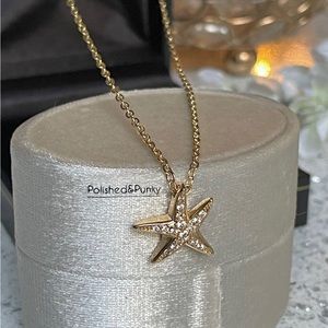 18kt Gold plated Starfish necklace~ Starfish pendant ~ Gold necklace ~in Box